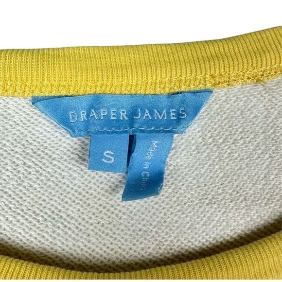 Draper James Natalie Yellow Gingham 100% Cotton Reese Witherspoon Brand Sweatshi - Picture 3 of 5